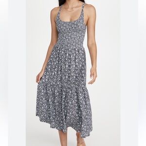 NATION LTD Penelope Cross Back Midi Dress